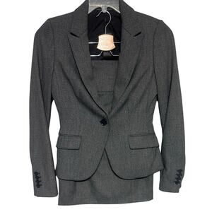 Express Women's Gray Pencil Skirt Suit Jacket Set Sz 4 Skirt 0 XS NWT MSRP $177